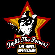 Gnome T-shirt Fight the Power
