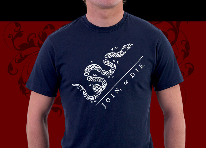Join Or Die Shirts